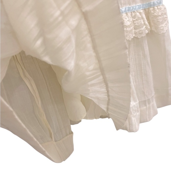 Vintage GUNNE SAX Ruffle Lace Maxi Dress Size 5 - Picture 13 of 16